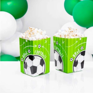 Krabiky na popcorn Fotbal 8,5 x 12,5 cm