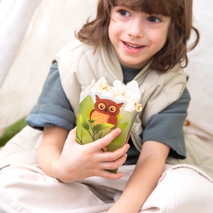 Krabiky na popcorn Lesn zvtka 6 ks