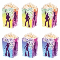 Krabiky na popcorn Retro Disco 6 ks