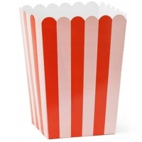 Krabiky na popcorn erveno-bl 6ks