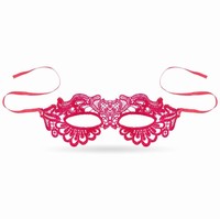 Krajková maska elegantní Pink Lady