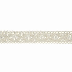 KRAJKOV stuha bavlnn Ivory 2,5cmx2m
