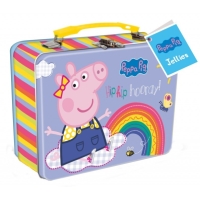 Kufrík kovový Peppa Pig so sladkosťami
