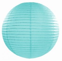 LAMPION paprov svtle tyrkysov 35cm 1ks