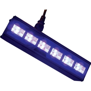 6 LED UV ern svtlo do interiru 6x 3W