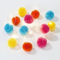 LED svetielka na drtiku Pompoms 2 m