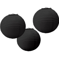Lampiny ierne 24 cm, 3 ks