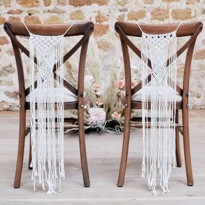 MACRAME dekorace na idle bl 65cm 2ks