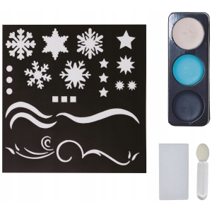 Make-up set se samolepkami na obliej Snowflakes