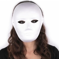 Maska na tvár na domaľovanie dámska