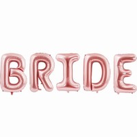 NÁPIS fóliový Bride ružové zlato 280x86cm