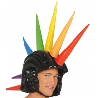 Nafukovacia helma s rom multicolor