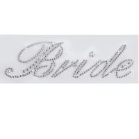 Naehovacia kamienkov aplikcia Bride 5,5 x 18,5 cm 1 ks