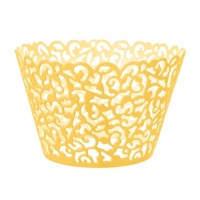 Obaly na cupcakes ipka zlat 10 ks