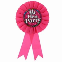 Odznak ružový 'Hen Party' 1 ks