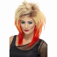 PAROCHA dmska blond/erven 80's Mullet