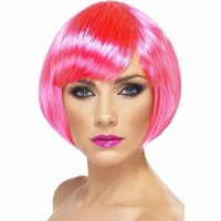 PARUKA Babe neon pink 1ks