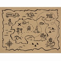PROSTÍRÁNÍ papírové Mapa pokladu