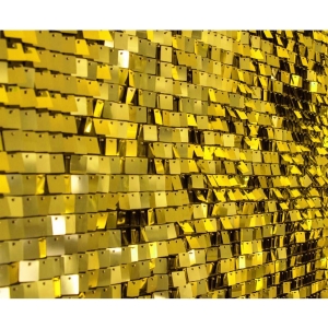 Panel dekorační, zlatý  30 x 30 cm 100 čtverců