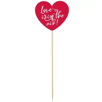 Paprov dekorace Love is in the air srdce 10x30 cm