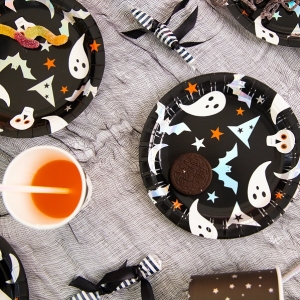 Halloweensk paprov tal 17 cm 6 ks