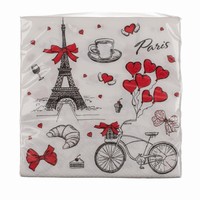 Paris party servtky 33x33 cm, 20 ks