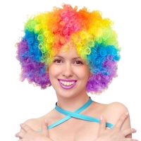 Paruka afro barevn