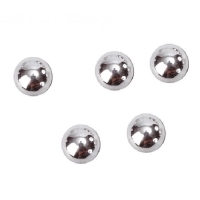 Perličky metalické strieborné 7 mm 300 ks