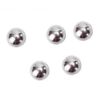Perliky metalick strieborn 7 mm 300 ks