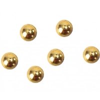 Perličky metalické zlaté 7 mm 300 ks