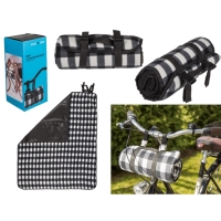 Pikniková deka s klipsami na bicykel 120 x 135 cm