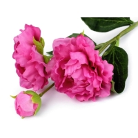 Pivonka umelá sýto ružová Pink 52 cm