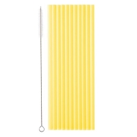 Plastov brka lut 23 cm 12 ks