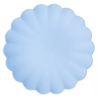 Plastov tale Frill svtle modr 22x22 cm 4 ks