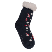 Ponoky dmske s barnkom Christmas tmavo modr s lzatkami jedna vekos