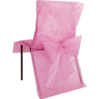 Poťahy na stoličky ružové 50x95 cm, 10 ks