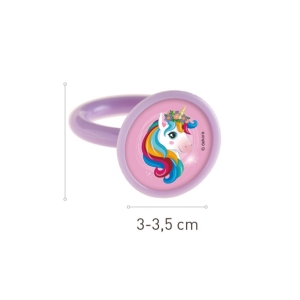 Prstýnek plastový Unicorn mix motivů 1 ks