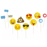Rekvizity do fotoktika Emoji 12 ks