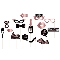 Rekvizity do fotokoutku Hen Party erno rov 16 ks