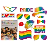 Rekvizity do fotoktiku Pride 12 ks