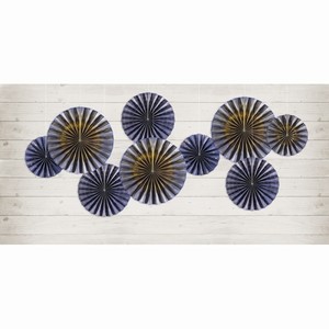 Rozety dekoran modro zlat