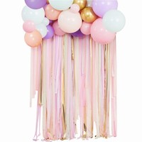 SADA balónků a stuh pastelová