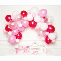 Sada balónikov na balónikovú girlandu ružová 70 ks
