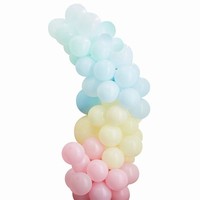 SADA balónikov na balónikový oblúk pastel mix 75ks