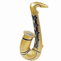 Saxofón nafukovací zlatý