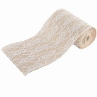ERPA na stl jutov s blou krajkou 5mx14cm