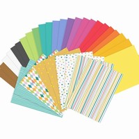 Sada farebných papierov A4 mix 34 ks