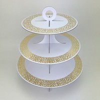 STOJAN na sladkosti so svadobnm motvom - vka 33cm