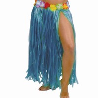 Sukňa havajská strapcová modrá 75 cm