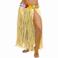 Sukňa havajská strapcová zlatá 75 cm